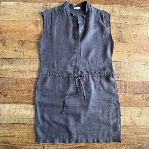 James Perse | Dresses | Standard James Perse Sleeveless Linen Drawstring Shift Dress Blue Medium | Poshmark James Perse | Dresses | Standard James Perse Sleeveless Linen Drawstring Shift Dress Blue Medium | Poshmark
